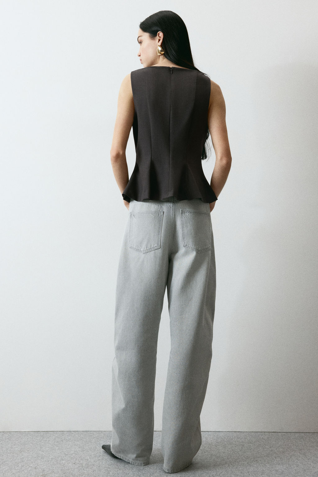Top sastre con peplum - H&m фото 4
