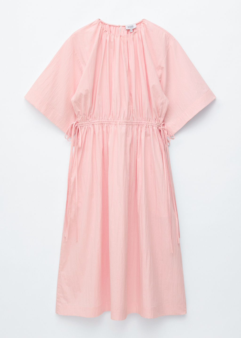 Vestido midi con cordones de ajuste