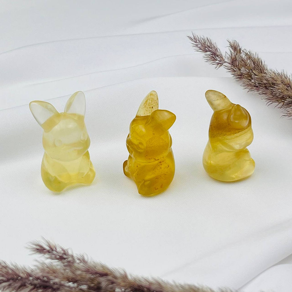 Фигурка резная "Пикачу" из Флюорита