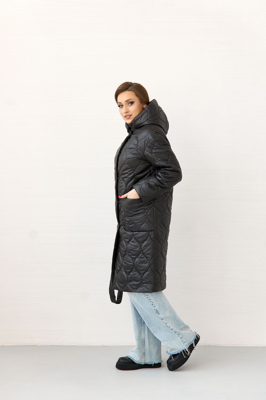 Куртка женская демисезонная 24111-00 (серый опал) - Kankan фото 8