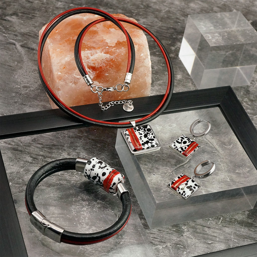 Серьги из муранского стекла SCARLET LAW LS3463 - Vloes фото 6