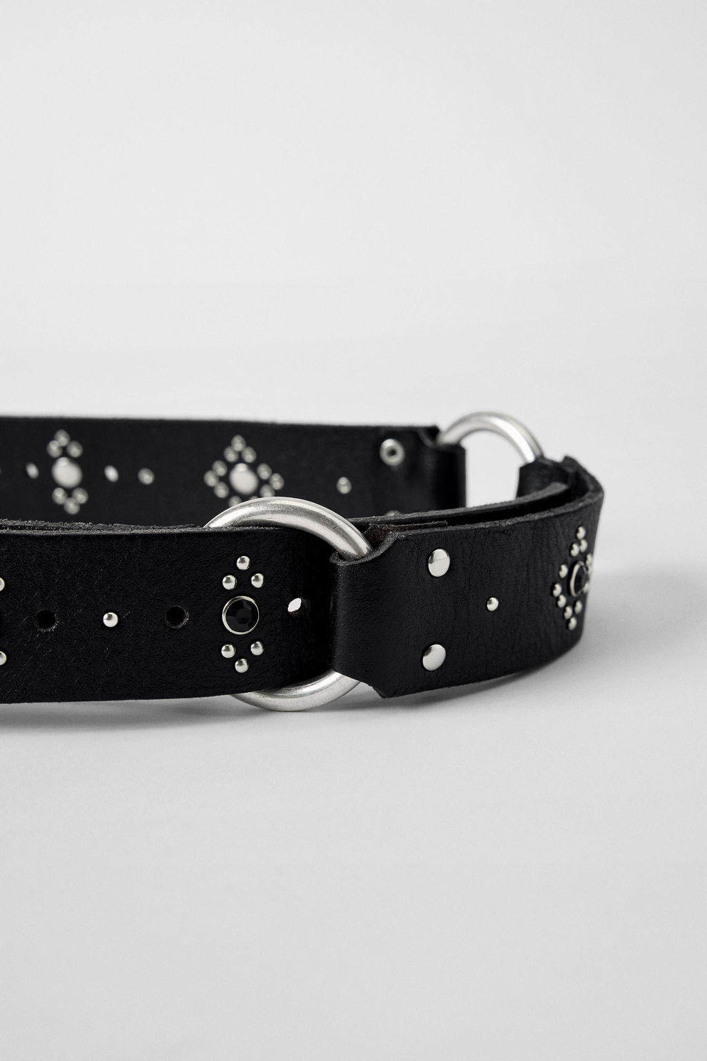 LEATHER BELT WITH EYELETS AND STUDS KATE MOSS X ZARA  фото 5