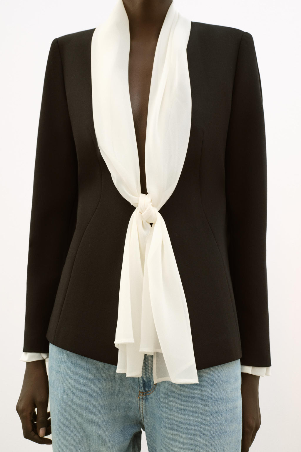 SCARF TIE BLAZER - Zara фото 12