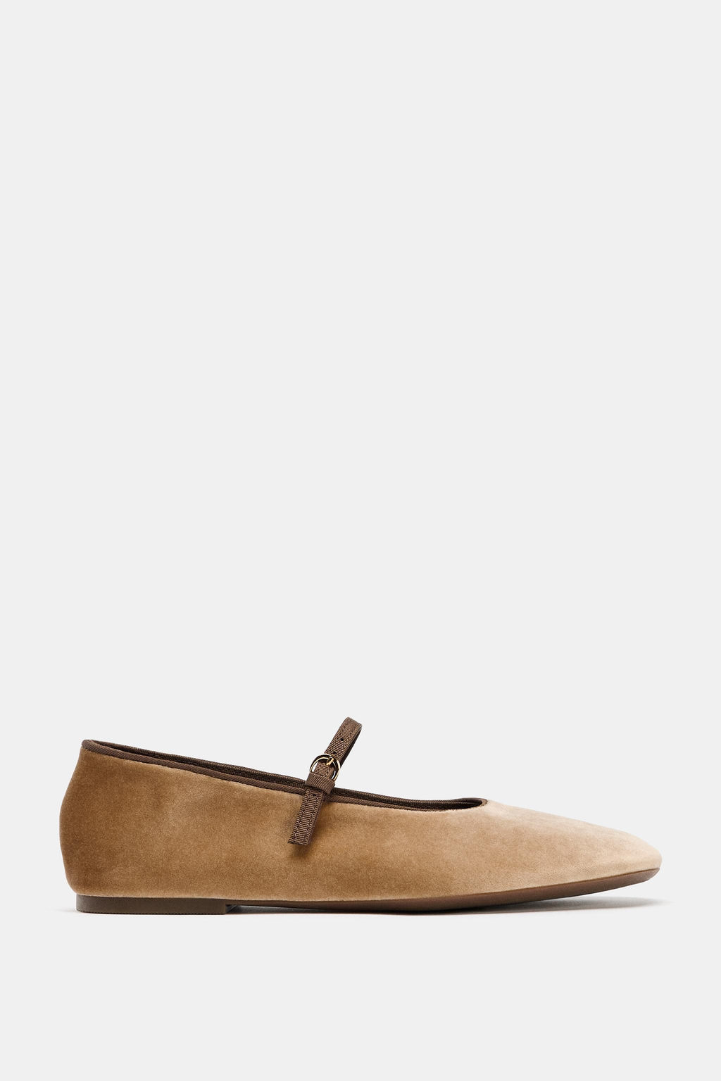 VELVET EFFECT BALLET FLATS - Zara фото 6