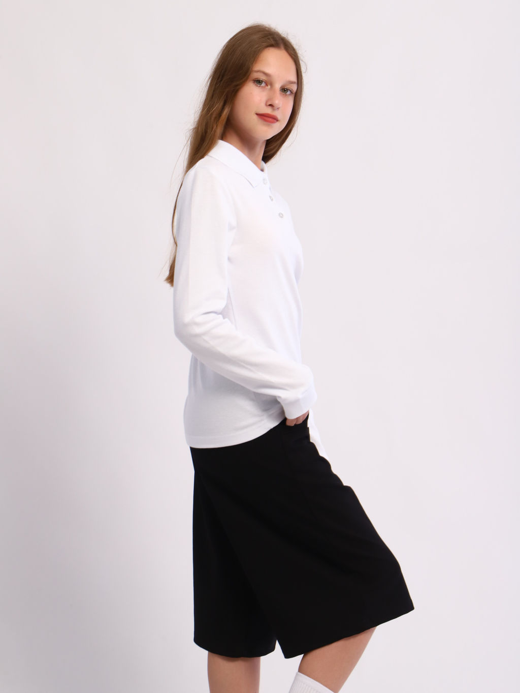 Футболка-поло София белый - Ладошки фото 9