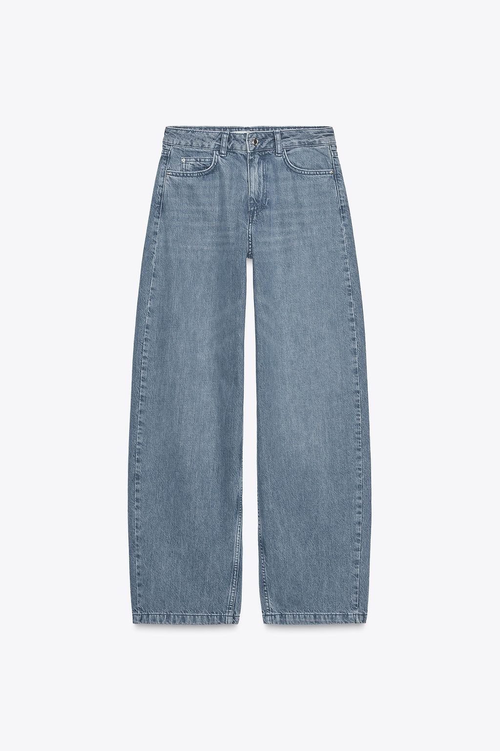 BAGGY MID-WAIST JEANS - Zara фото 4