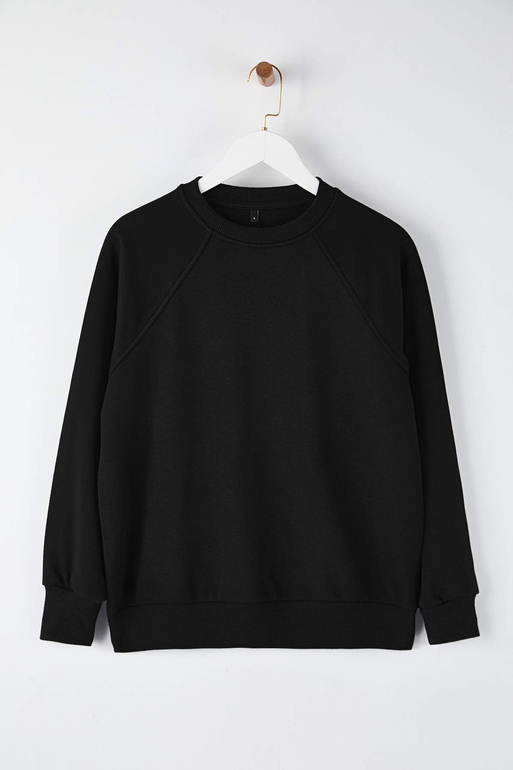 K?rm?z? Relaxed/Rahat Kal?p Basic Reglan Kol Bisiklet Yaka Orme Sweatshirt TWOAW26SW00030 - Trendyolmilla фото 11