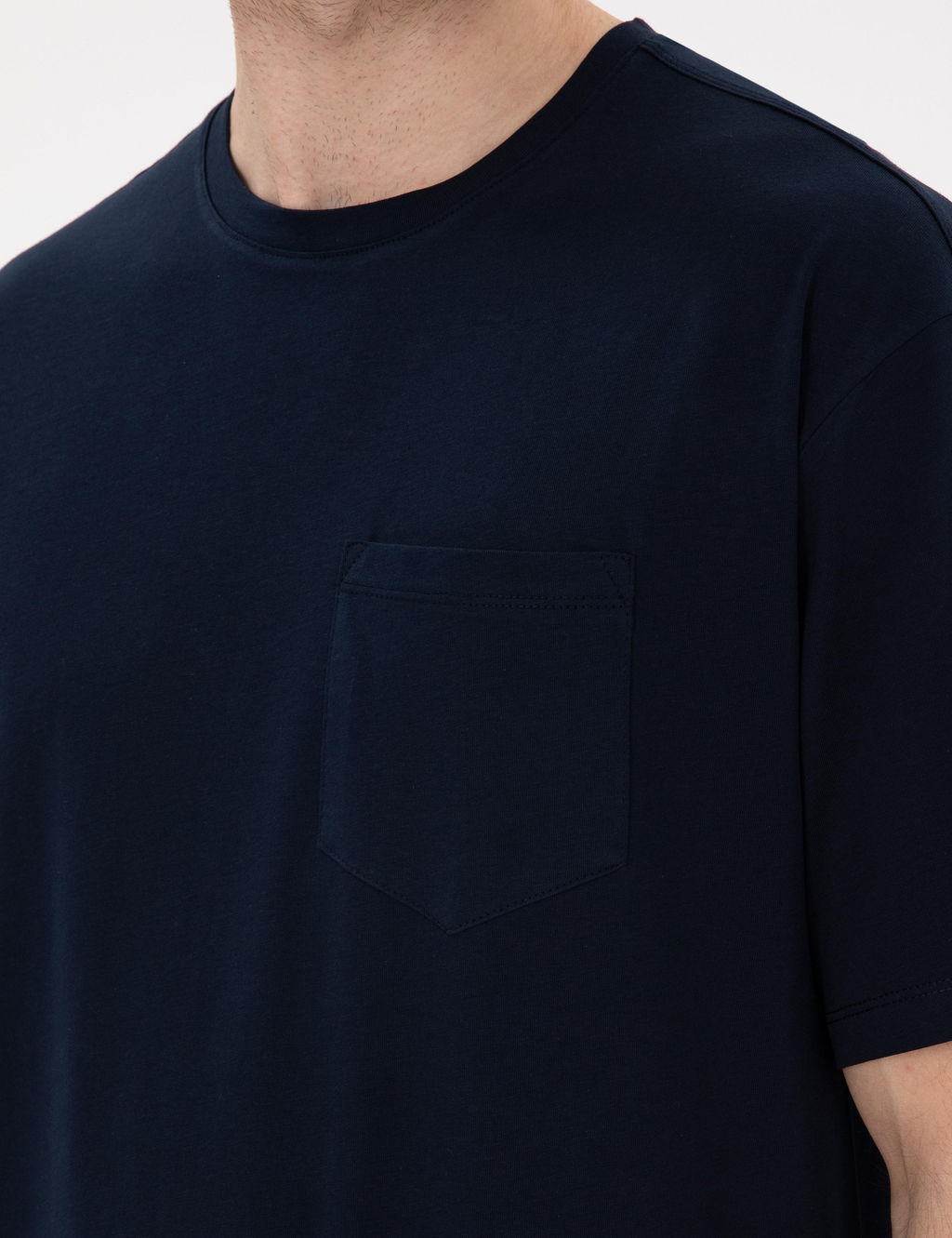 Lacivert Comfort Fit Basic Ti__rt - Pierre cardin фото 7