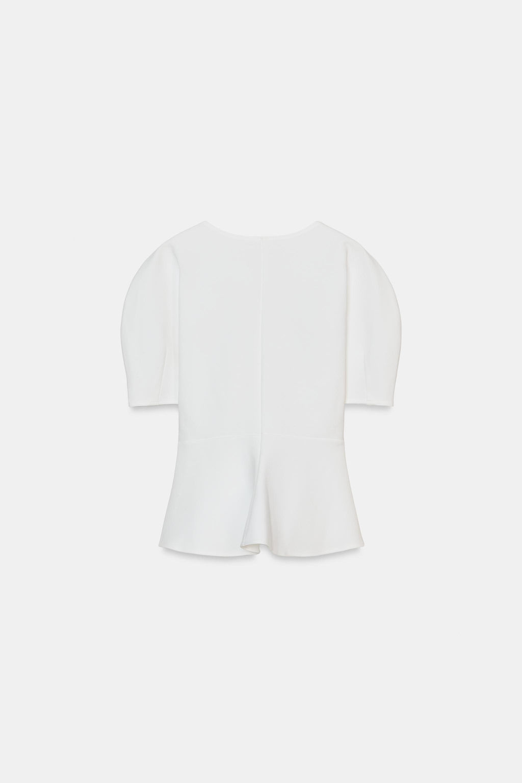 TOP PEPLUM SOFT / Blanco - Zara фото 6