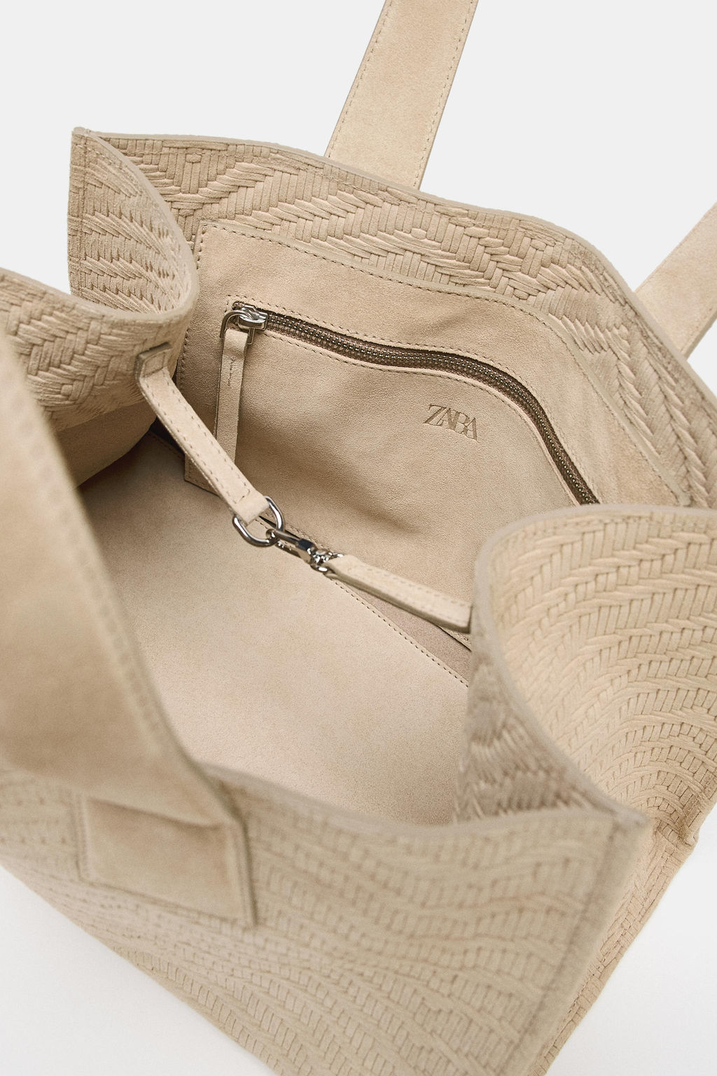 BRAIDED SUEDE SHOPPER - Zara фото 12