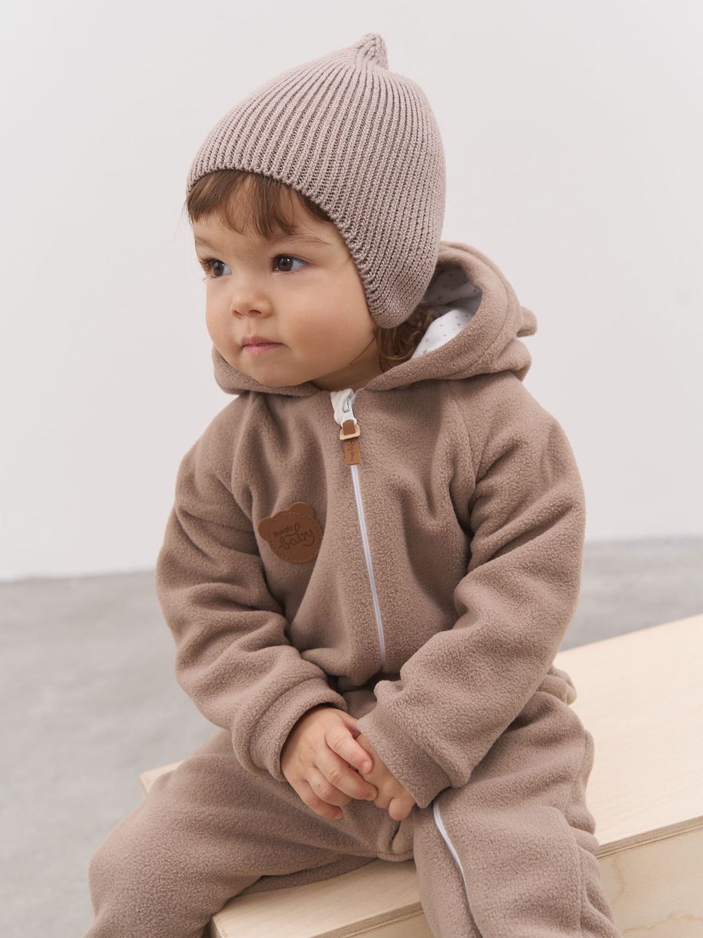 Шапка хлопковая однослойная Кокос 0+ - Bungly фото 2