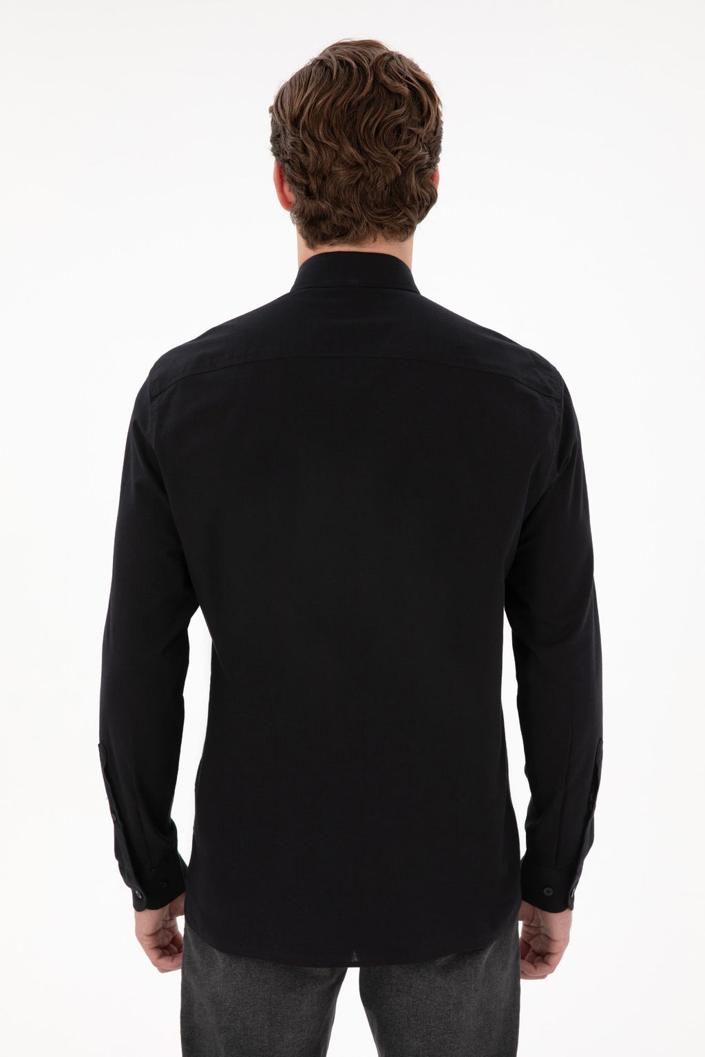 Erkek Siyah Uzun Kollu Basic G_mlek Sepette S_rpriz _ndirim - U.s. polo assn фото 5