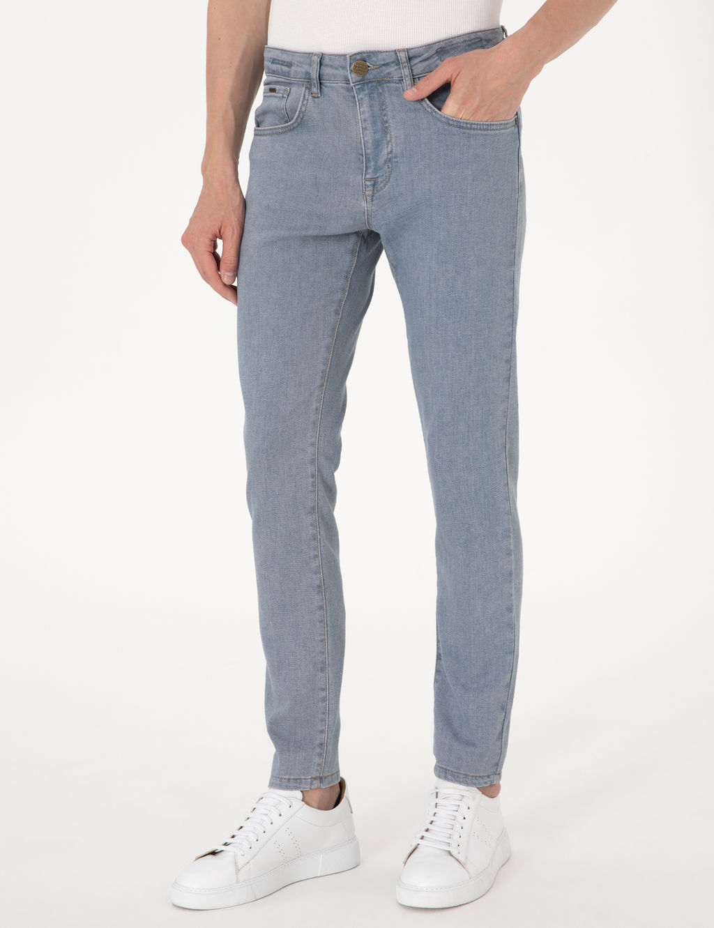 A__k Mavi Slim Fit Jean Pantolon