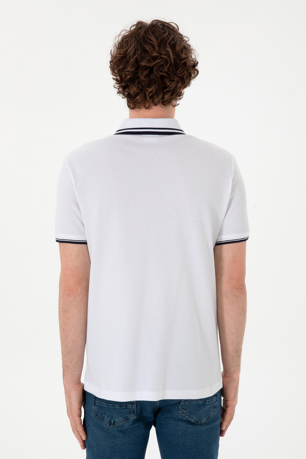 Erkek Slim Fit Polo Yaka Beyaz Ti__rt Sepette S_rpriz _ndirim - U.s. polo assn фото 5