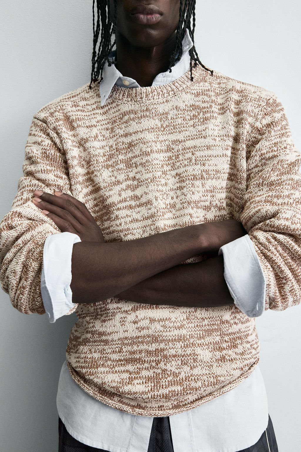 TWISTED YARN TEXTURED SWEATER - Zara фото 5