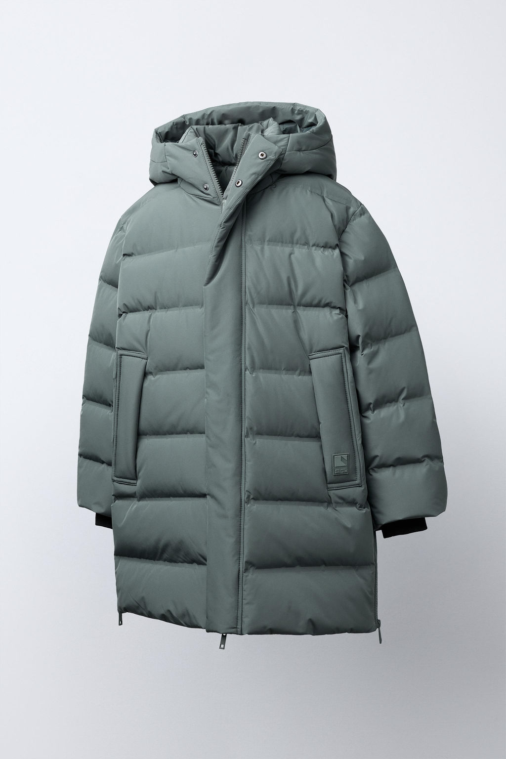 LONG WATER-REPELLENT DOWN PUFFER JACKET - Zara фото 2