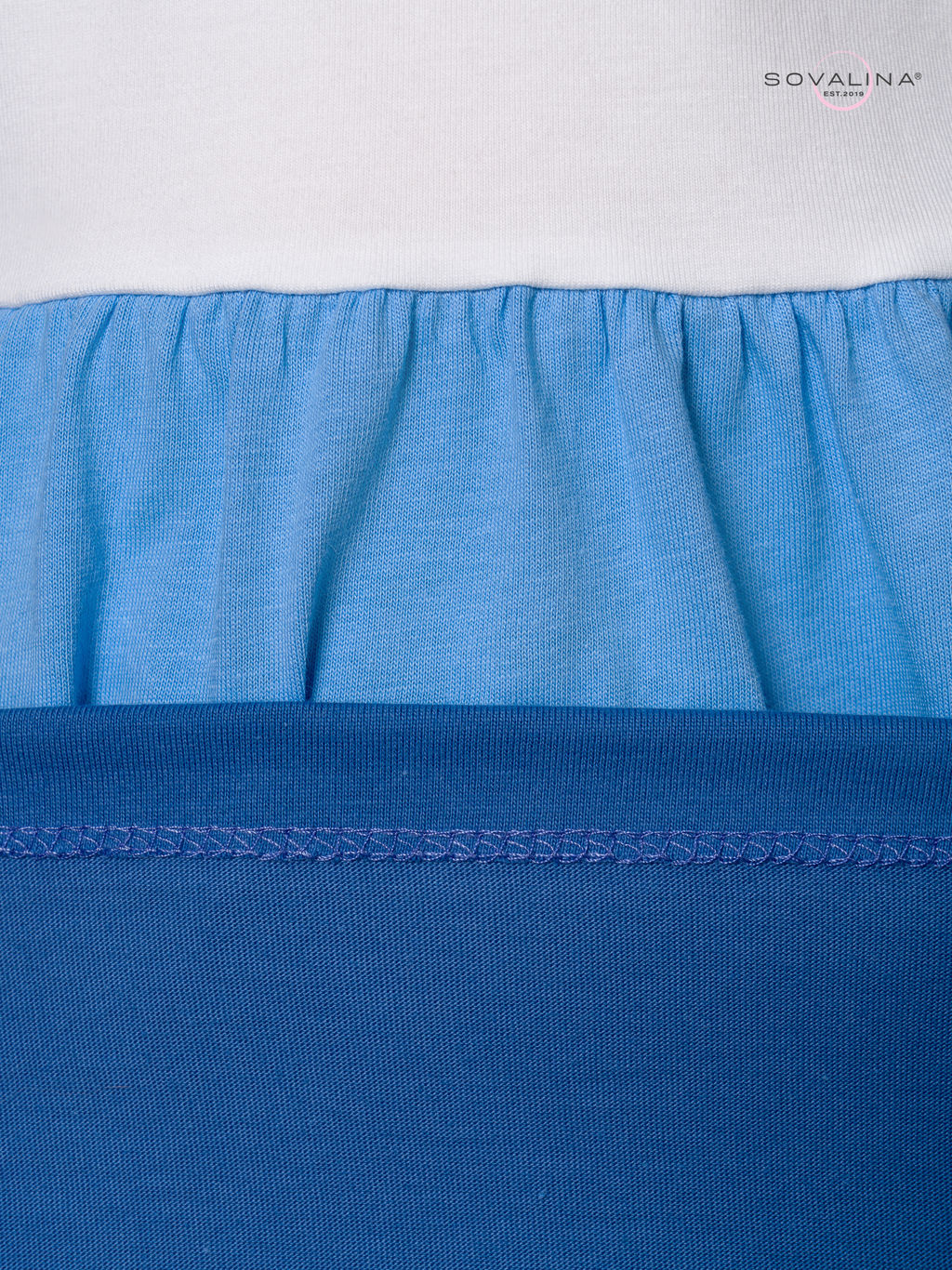 Платье Тия тофу-голубой-синий - Sovalina фото 6