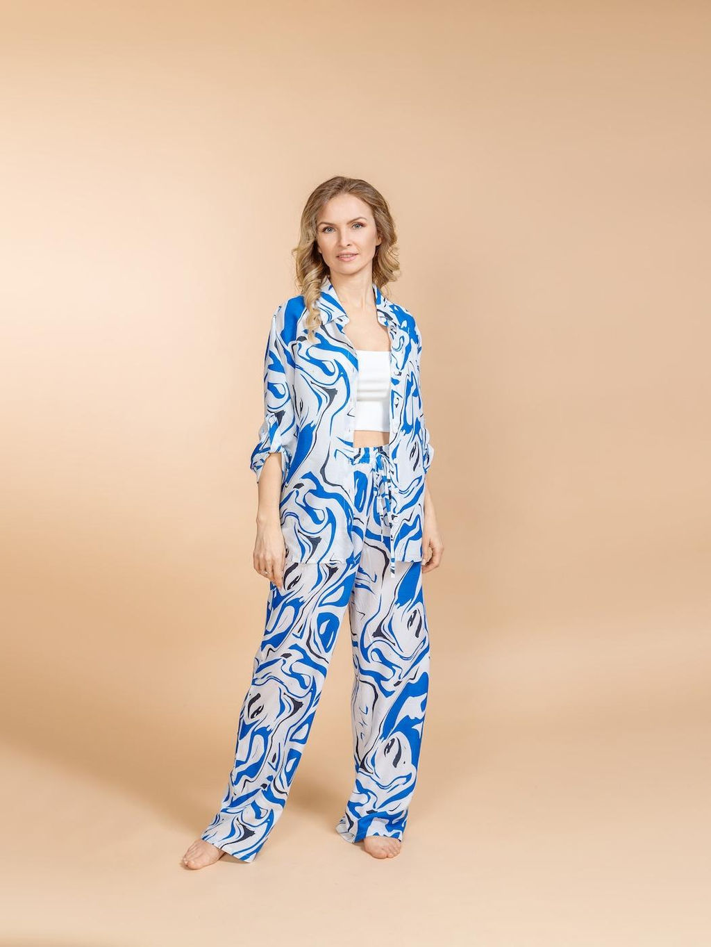 Брючный костюм (вискоза) №25-466-5 (Лето 2025)