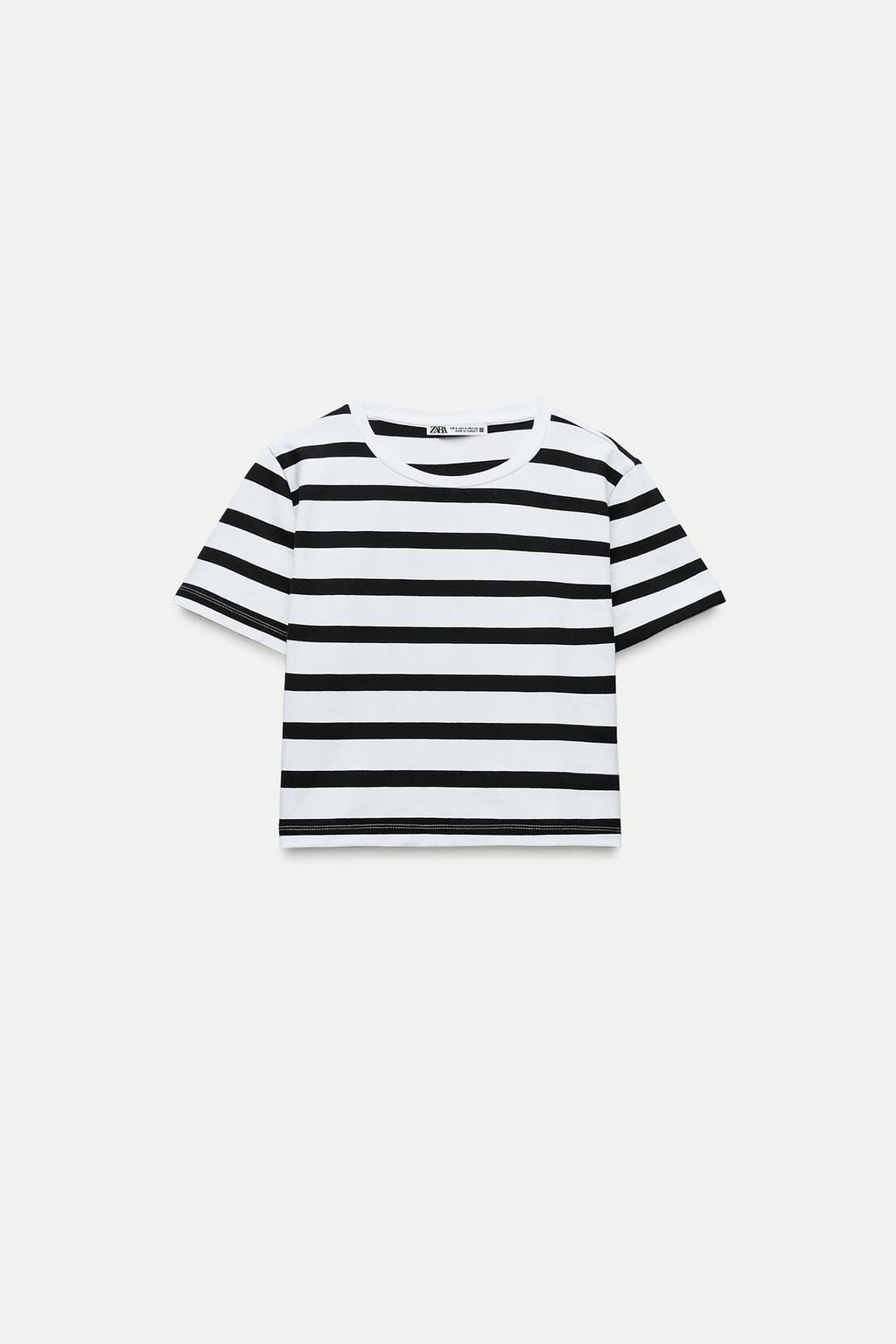 CROPPED STRETCH T-SHIRT - Zara фото 24