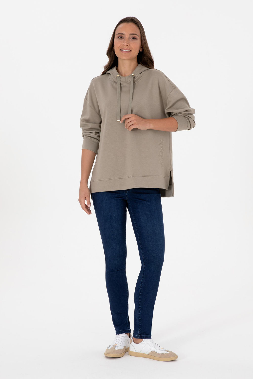 Kad_n A__k Haki Sweatshirt Sepette S_rpriz _ndirim - U.s. polo assn фото 4