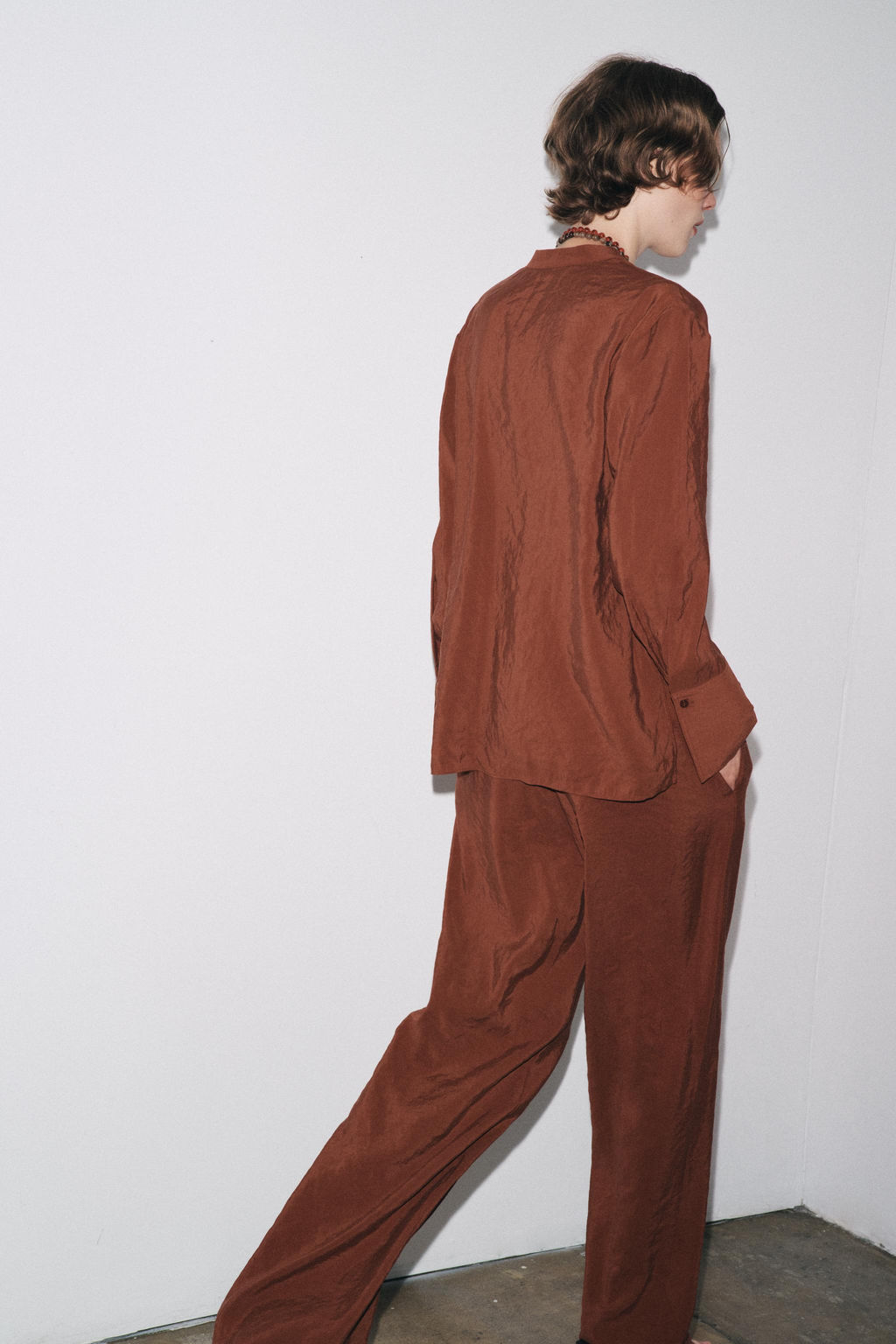 ZW COLLECTION FLOWING SHIRT - Zara фото 8
