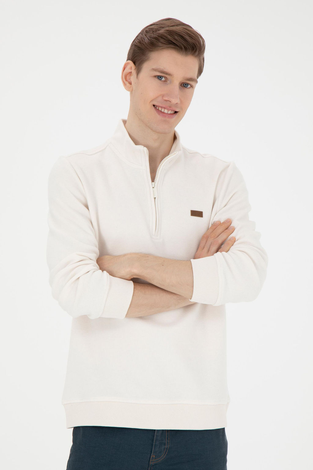 Мужской свитшот цвета экрю Неожиданная скидка в корзине - U.s. polo assn фото 10