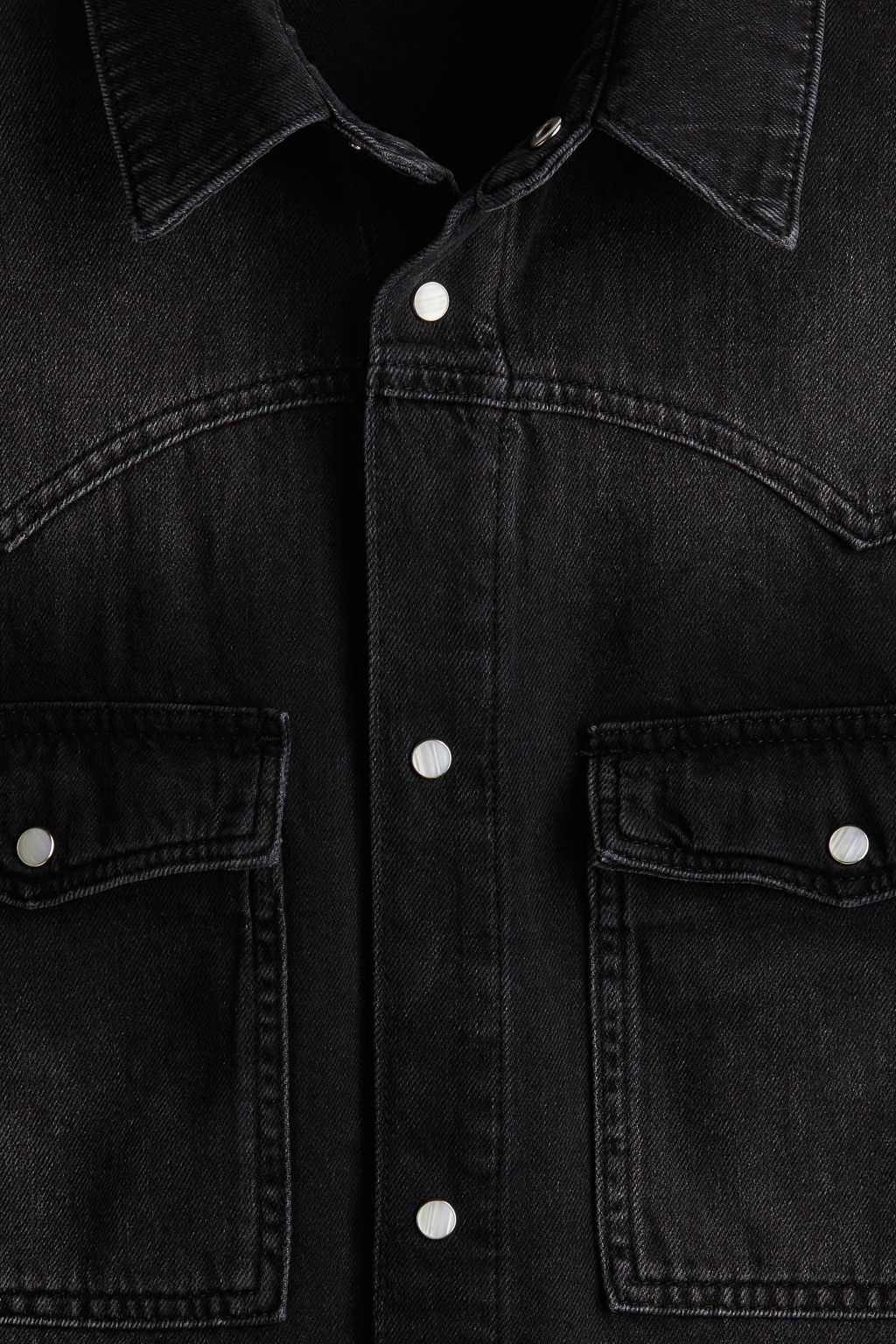 Camisa denim de manga corta Loose Fit - H&m фото 3