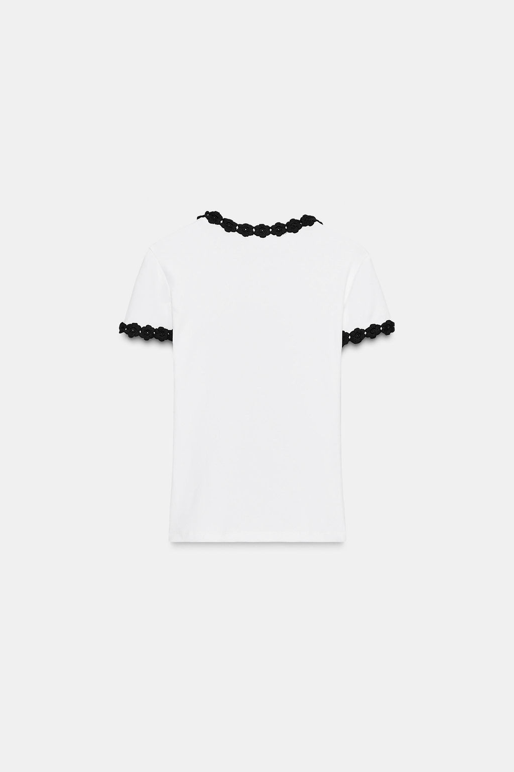 FLOWER DETAIL T-SHIRT - Zara фото 6