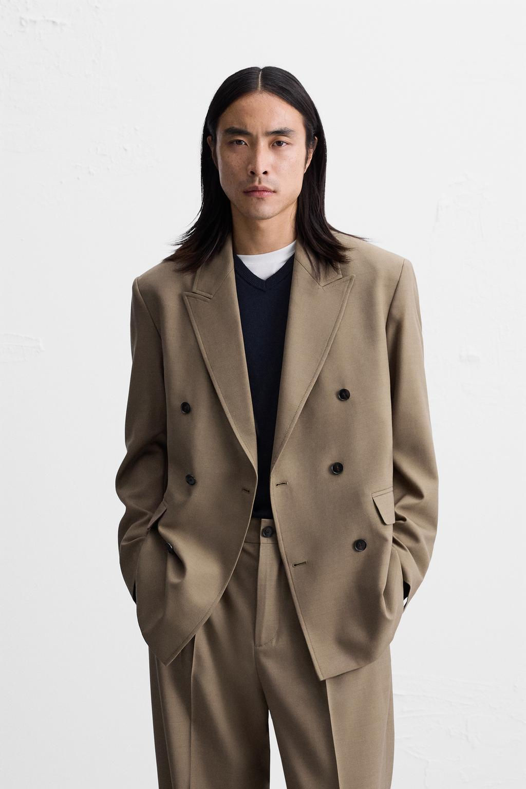 DOUBLE-BREASTED SUIT BLAZER - Zara фото 2