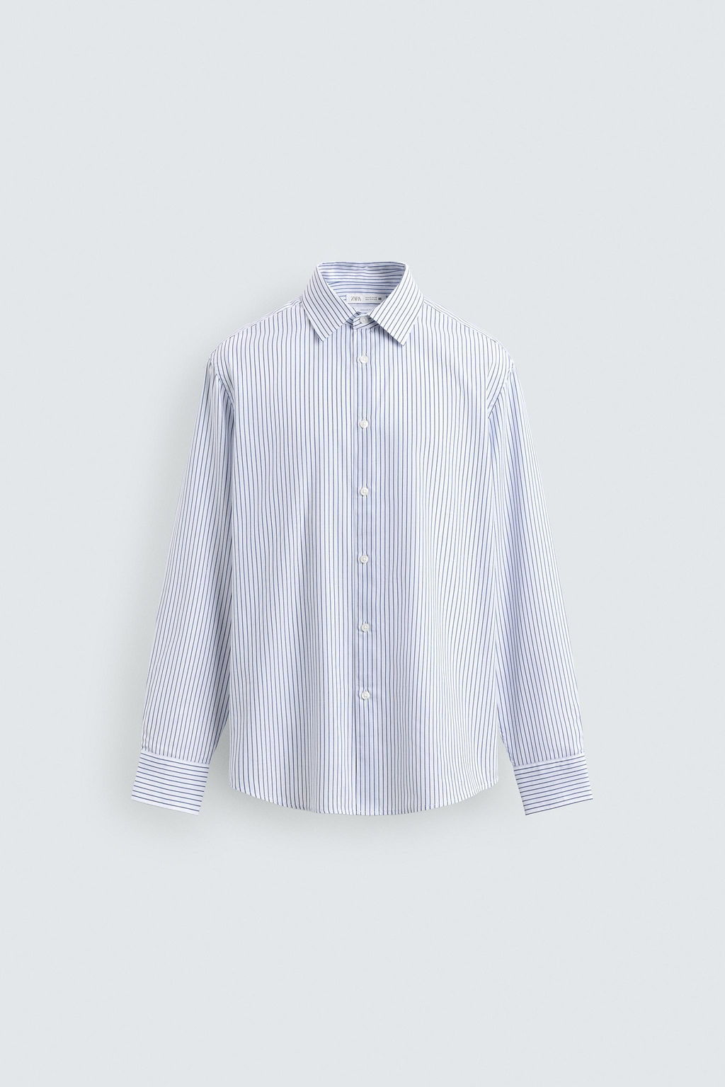 CAMISA ESTRUCTURA EASY CARE / Blanco / Marino