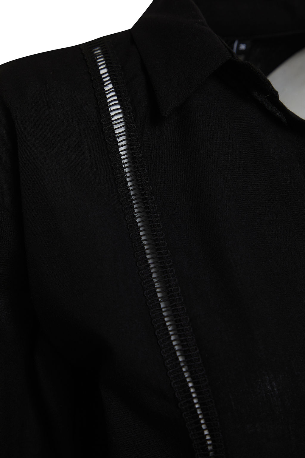 Siyah Dokuma Serit Aksesuarl? %100 Pamuklu Plaj Gomlegi TBESS24GO00006 - Trendyolmilla фото 8