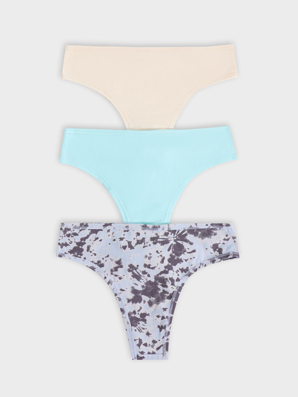 Цена за 2 штуки! Трусы женские бразилиана мультипак (3шт.) в бежевом цвете - Mark formelle фото 8