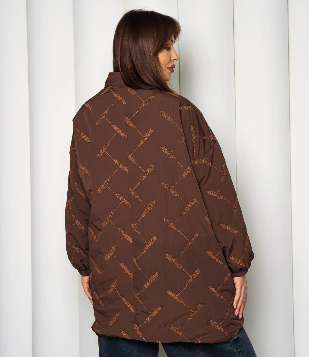 Куртка #КТ095 (1), шоколадный - Dommod фото 3
