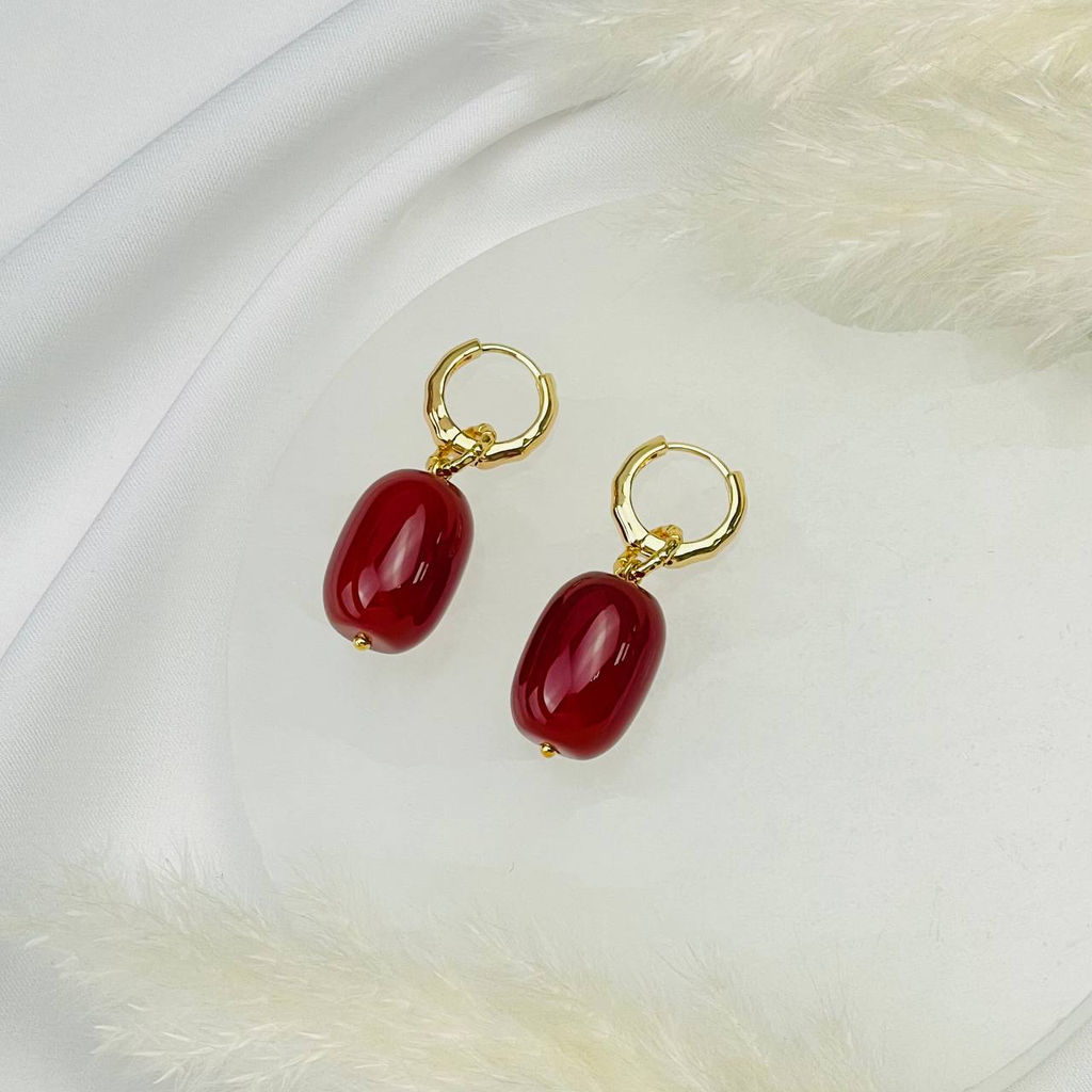 Серьги из Сердолика