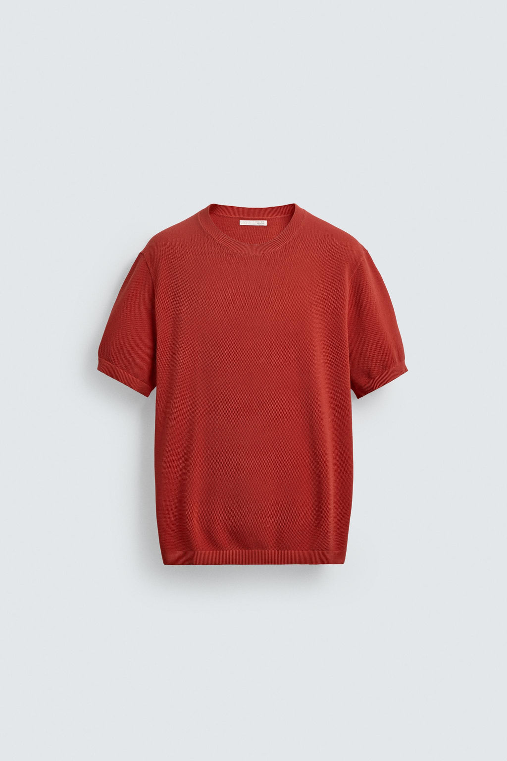 CAMISETA PUNTO RELAXED FIT / Rojo