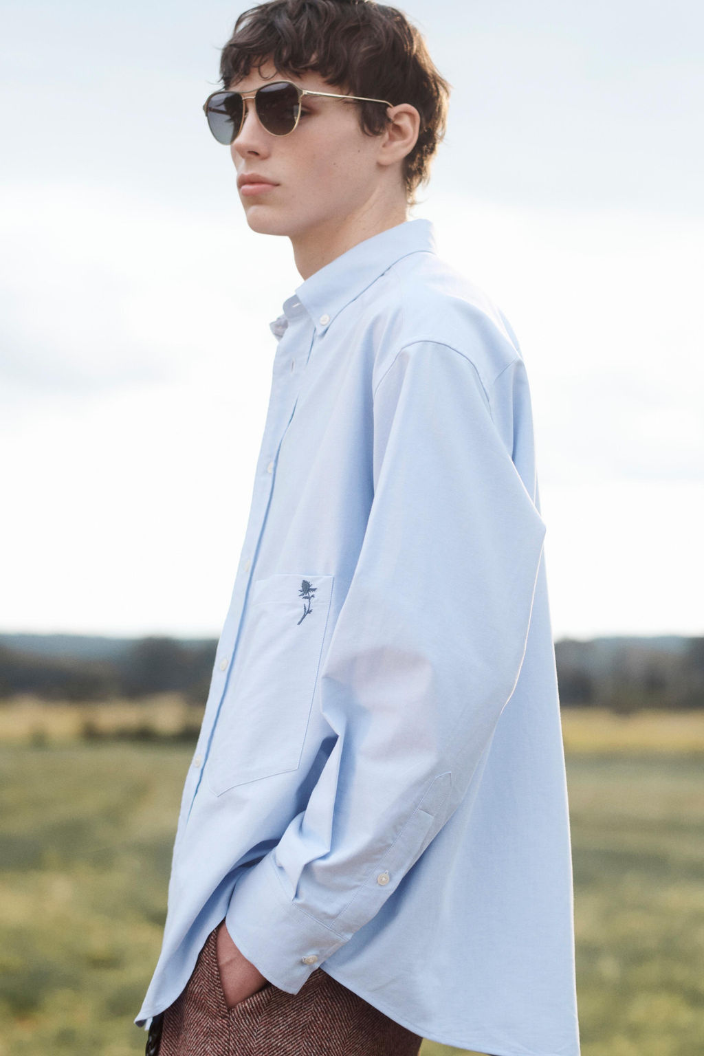 LIMITED EDITION EMBROIDERED OXFORD SHIRT - Zara фото 2