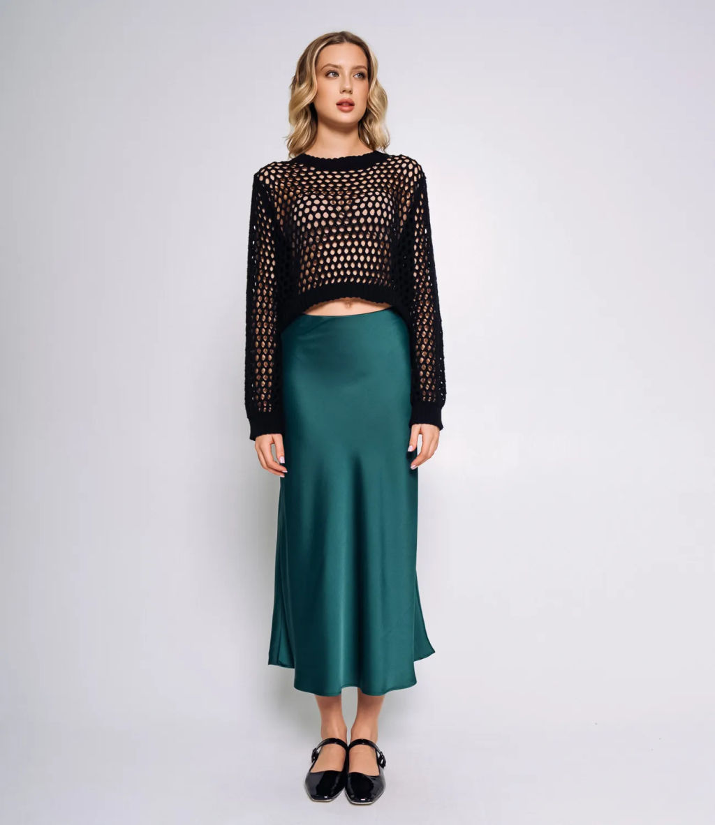 Юбка #КТ2103, изумрудный - Dommod фото 7