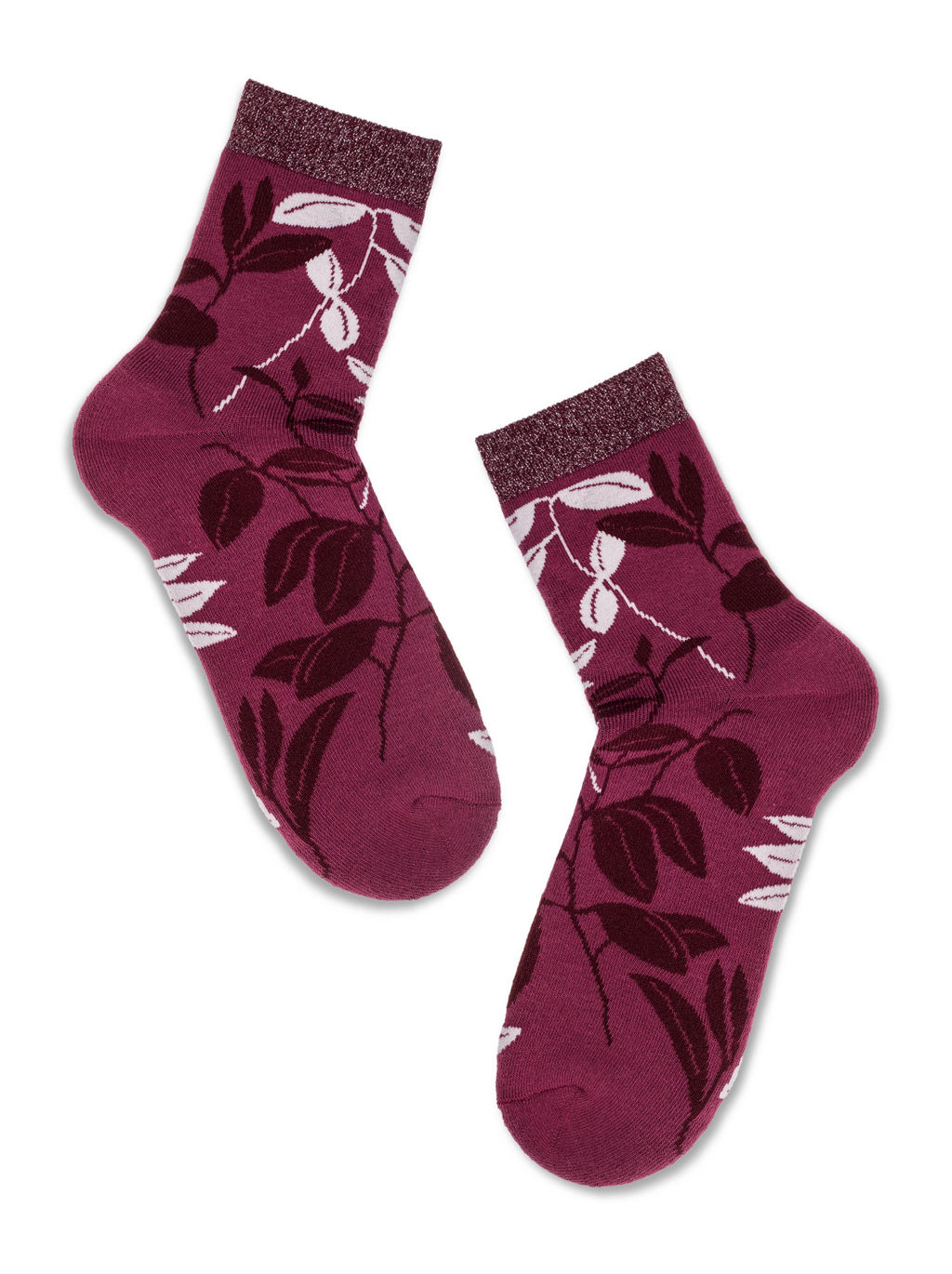 Цена за 2 пары. Носки Удлиненные CONTE Махровые носки COMFORT лиловый - Conte elegant фото 2