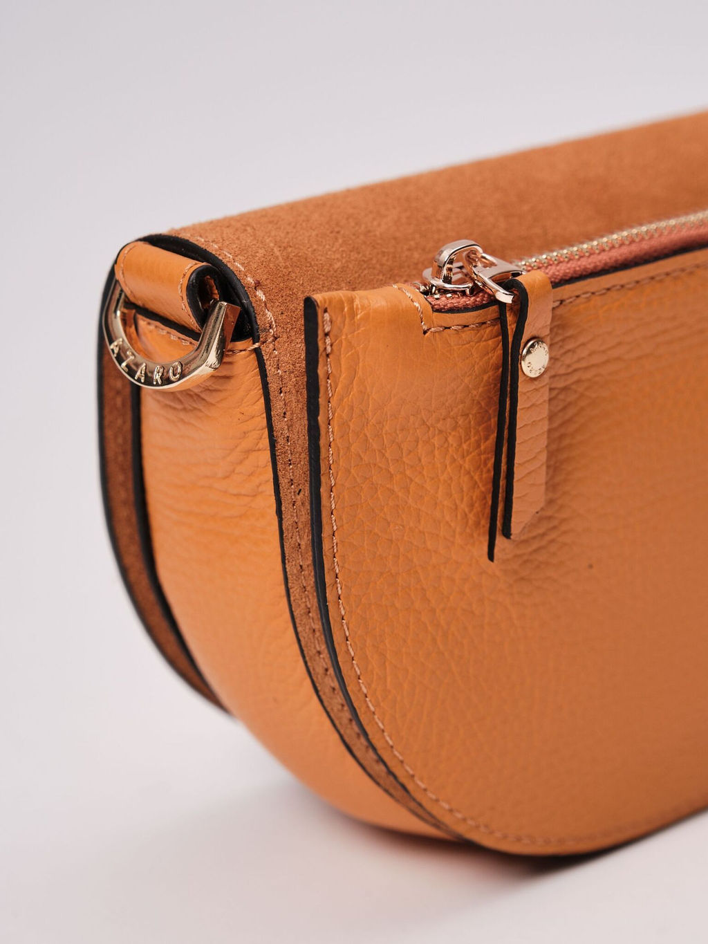 Сумка замшевая Azaro 31032 оранжевый карандаш