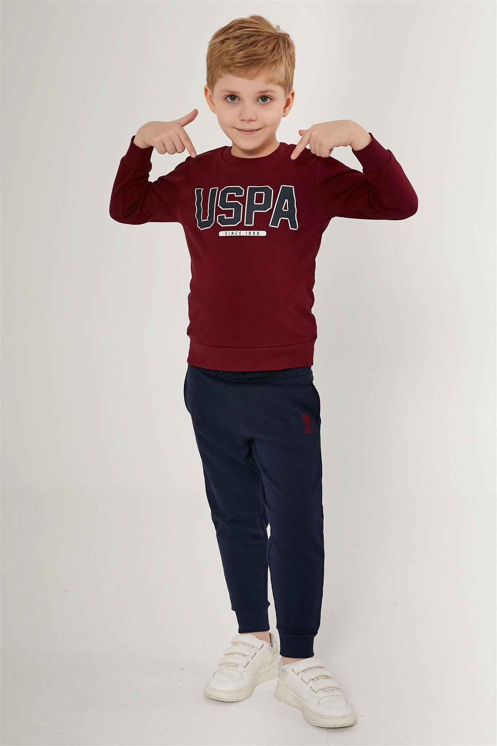 Бордовый пижамный комплект для мальчика Неожиданная скидка в корзине - U.s. polo assn фото 3