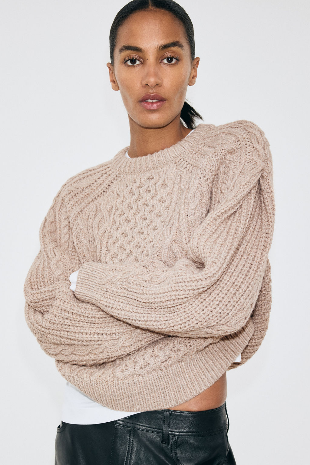 Jersey en punto trenzado - H&m фото 3