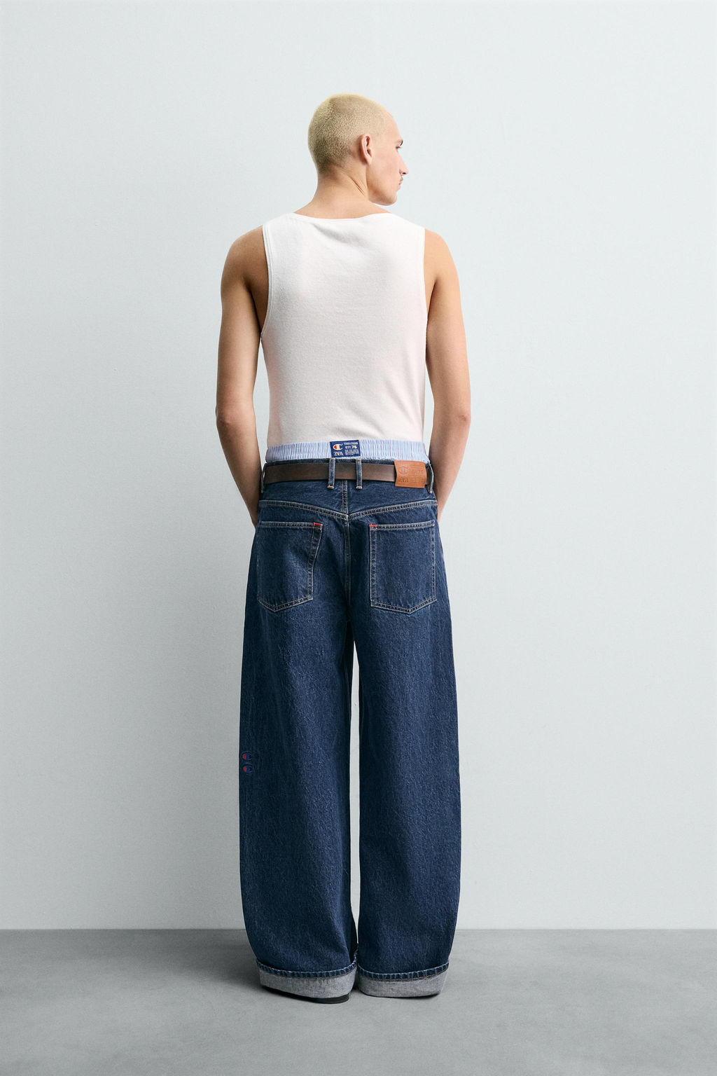 CHAMPION ® X ZARA BAGGY FIT JEANS  фото 14