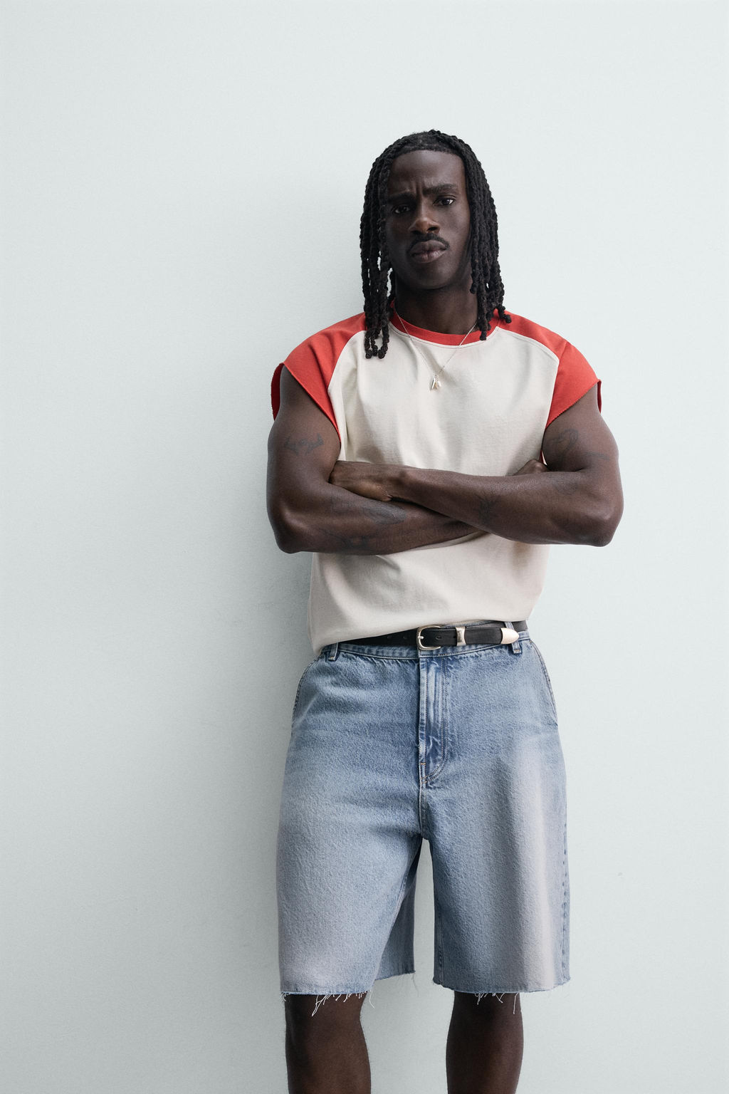 BERMUDA CHINO DENIM RELAXED FIT / Azul - Zara фото 6