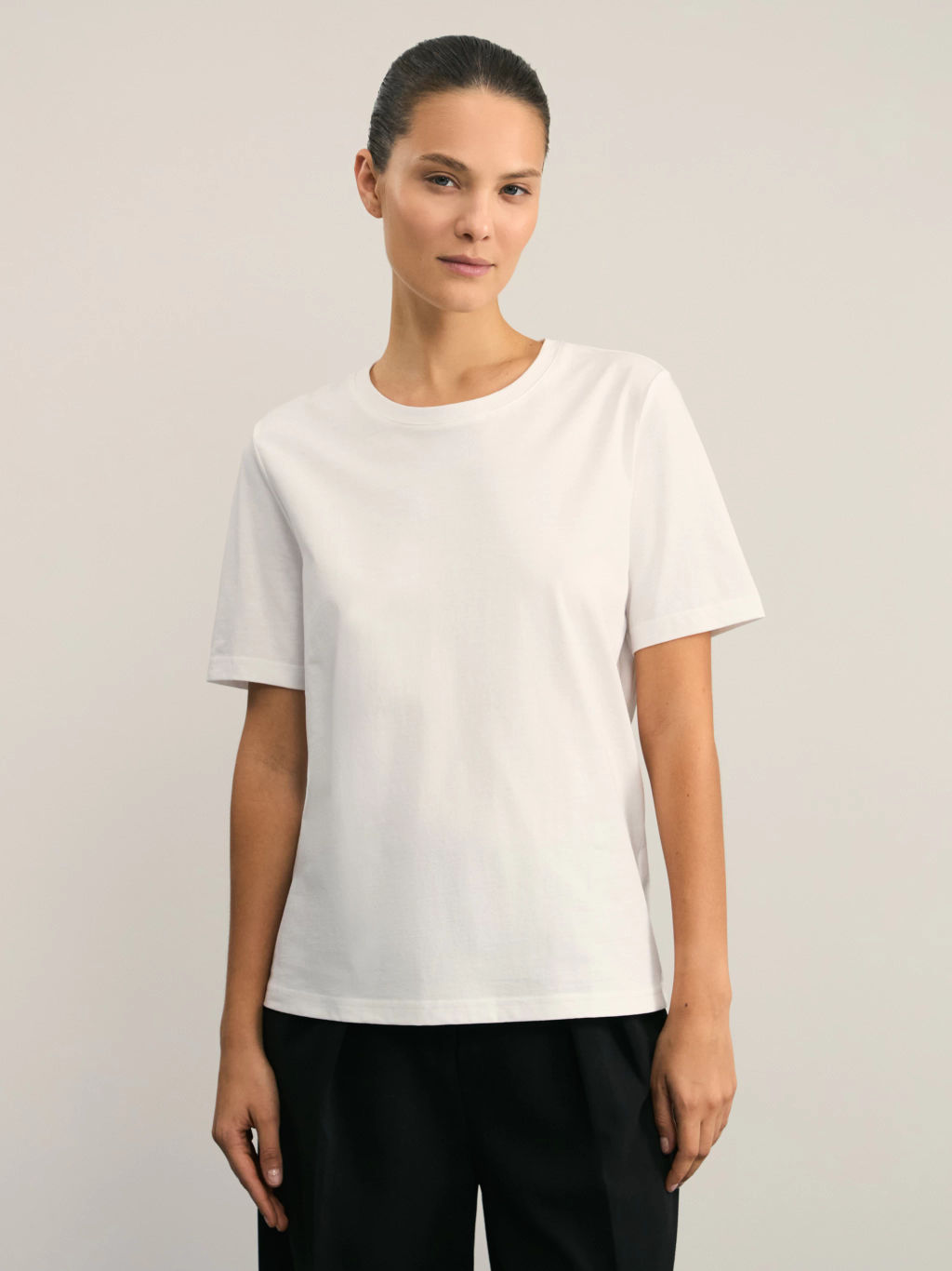 Базовая футболка из хлопка / Zarina  фото 2