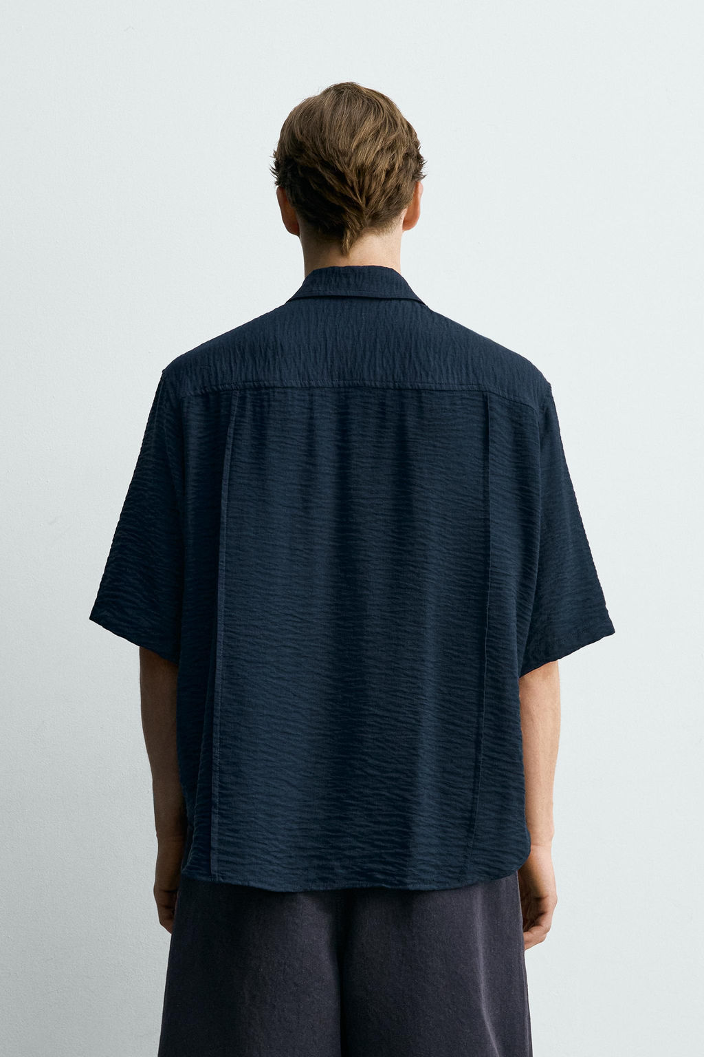 CAMISA FLUIDA TEXTURA / Azul - Zara фото 3