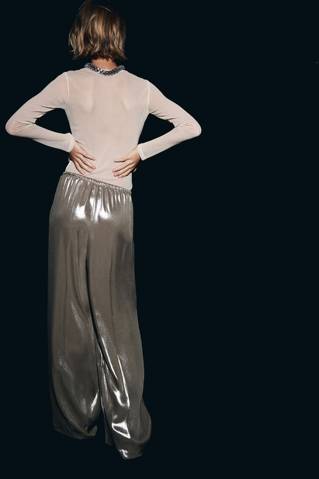 Pantalon amplio con cordon de ajuste - H&m фото 4