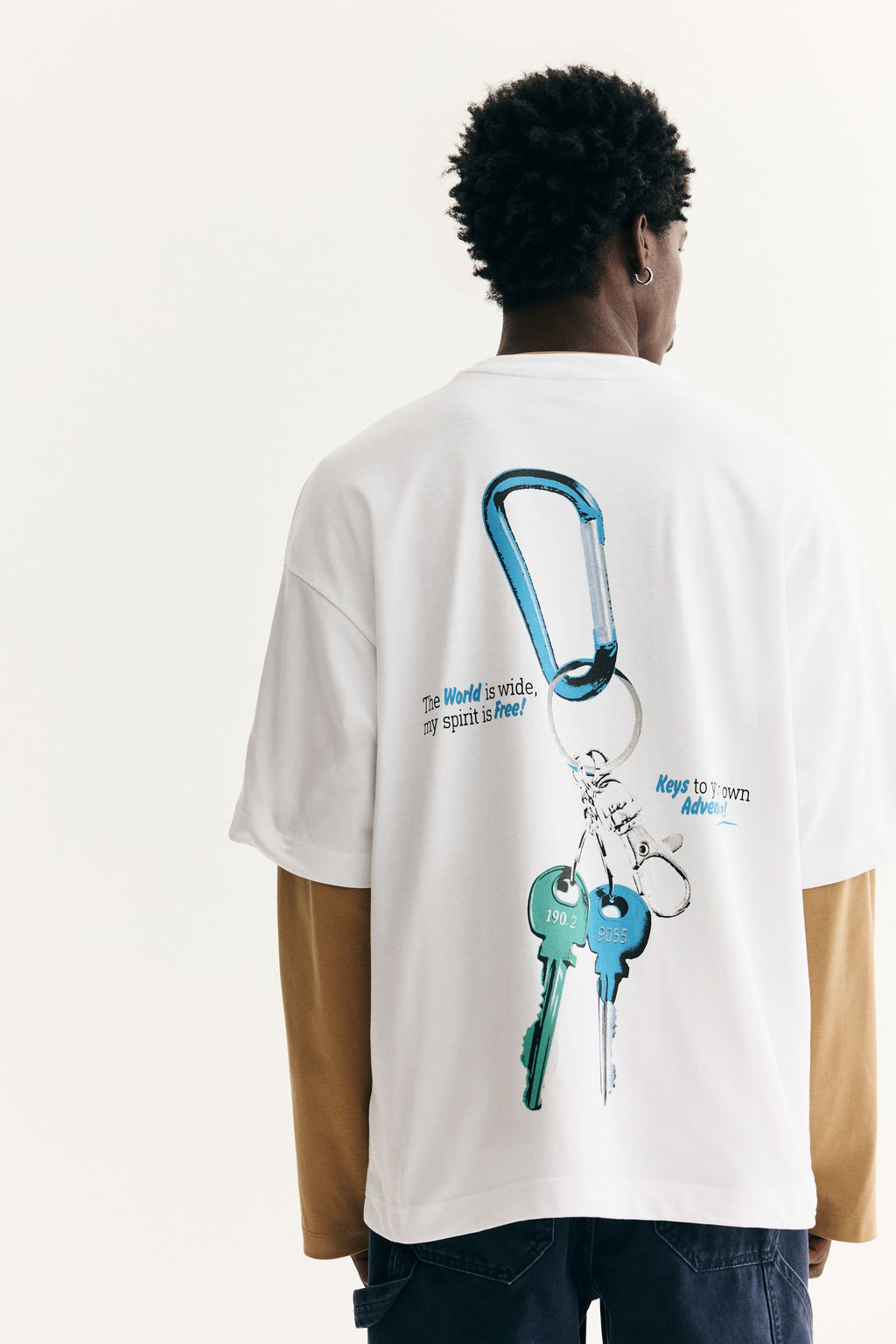 Camiseta con estampado Oversized Fit - H&m фото 10