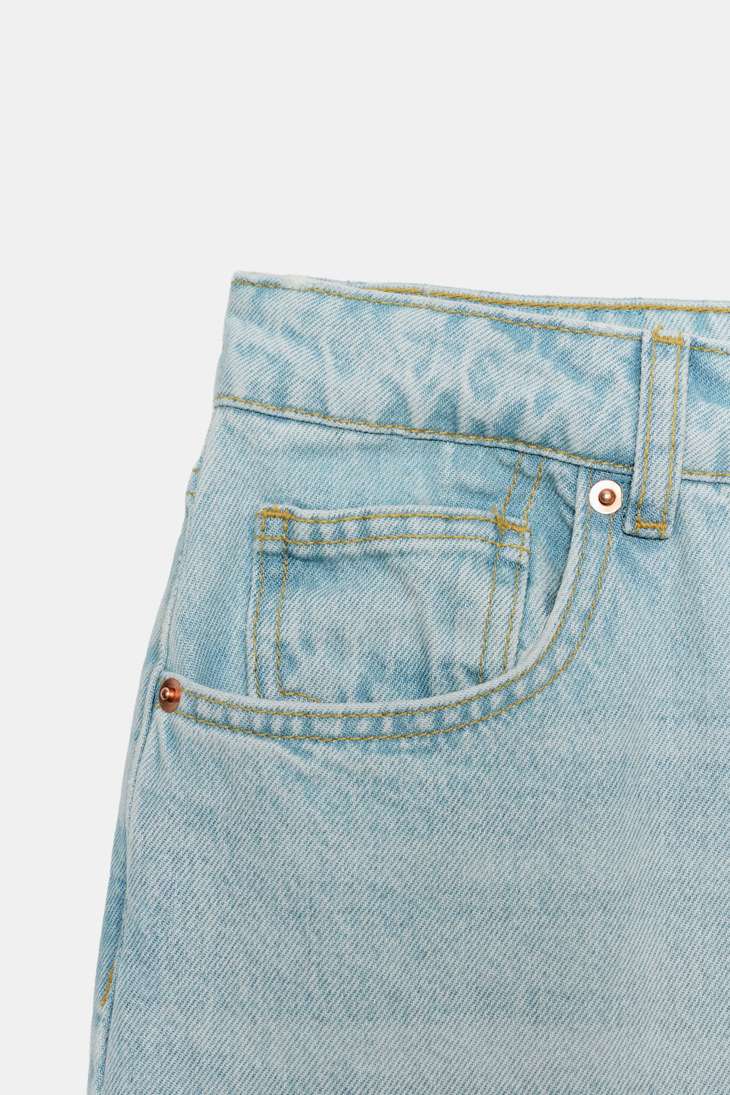 BERMUDA Z1975 DENIM TIRO MEDIO / Azul claro - Zara фото 9