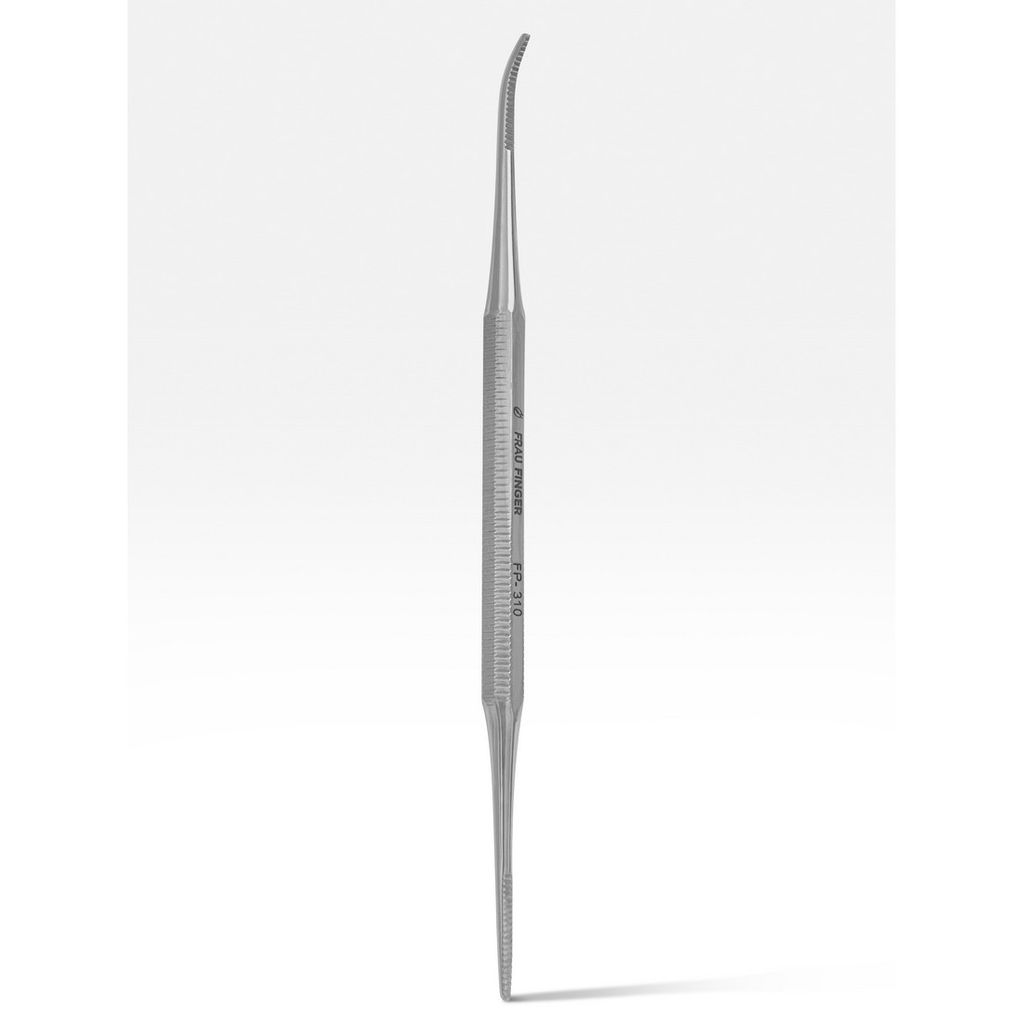 Frau Finger Кюретка педикюрная двусторонняя / Classic FP-310SP, глянцевая, 12 см