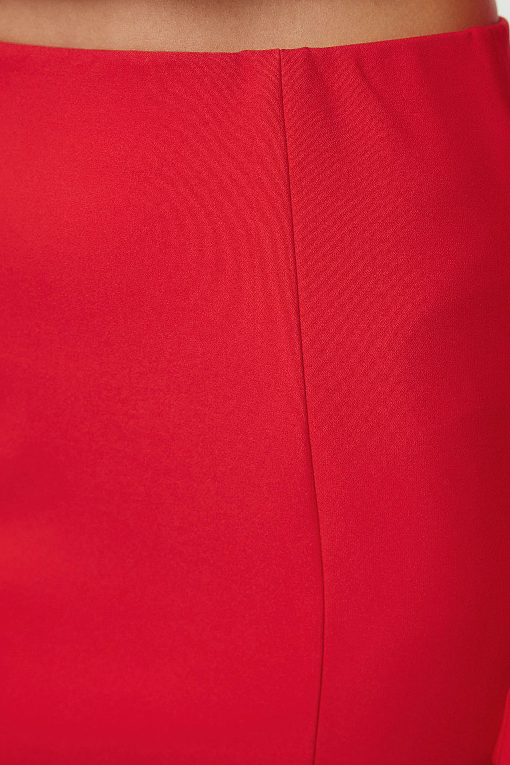 TRENDYOLMILLA K?rm?z? Y?rtmac Detayl? Dokuma Etek TPRAW23ET00014  фото 4